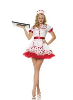 3Pc Diner Betty Include Headpiece, Scarf And Dress With