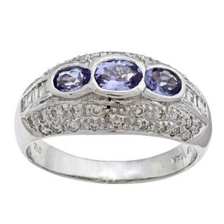 Encore by Le Vian 18k Gold Tanzanite and 1/2ct TDW Diamond Ring (H I