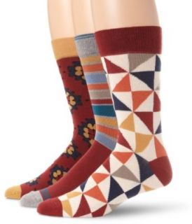 PACT Mens Heritage Crew Sock, Multi Colored, One Size