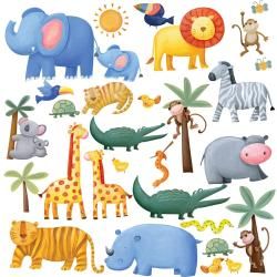 RoomMates Jungle Adventure Peel and Stick Wall Decals