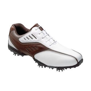 FootJoy Mens FJ Sreet LoPro White/ Brown Golf Shoes