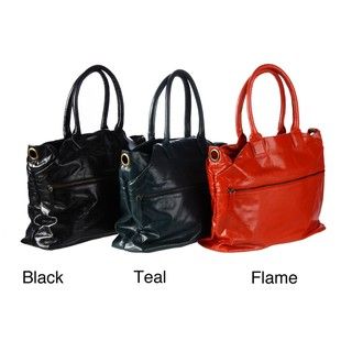 Latico Top Zip Leather Tote Bag