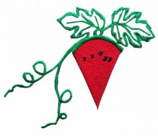 ID #1198 Watermelon Embroidered Iron On Applique Patch