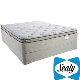 Sealy Brand Moonstruck Plush Euro Pillowtop Queen size Mattress Set