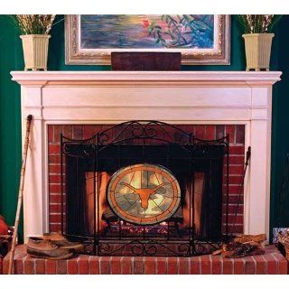 Texas Longhorns Stained Glass Fireplace Screen Sports