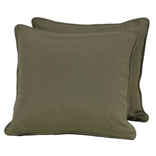 Blazing Needles 18 inch Twill Throw Pillows with Cording and Insert