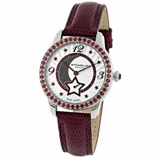 Stuhrling Star Bright Womens Red Quartz Watch