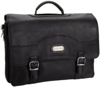  Leatherbay Stanford Briefcase Laptop Bag,Black,one size Shoes