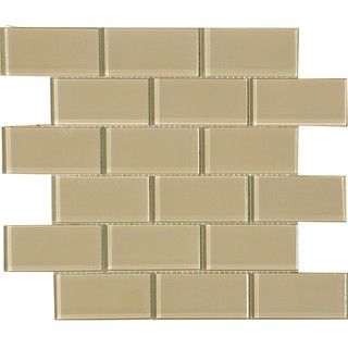 Fawn 2x4 inch Shiny Glass Tiles (Pack of 11)