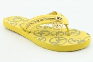 Kors Stockton Flip Flop Womens SZ 6 Yellow Open Toe Shoes: Clothing