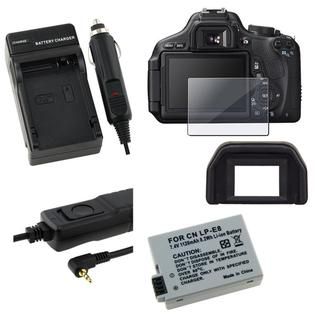 Glass Screen/ Remote/ Battery/ Charger/ Eyecup for Canon 600D/ T3i