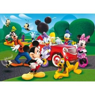 Clementoni   Puzzle de 104 pièces   Mickey et ses amis  En voiture