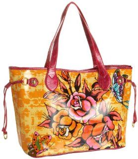 Ed Hardy Rosalind Tote,Yellow,one size Shoes