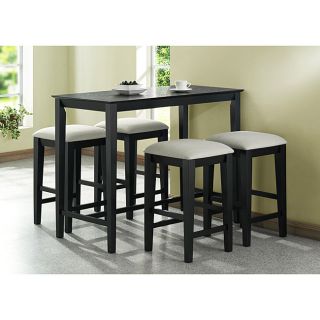 Black Grain Counter Height Table