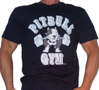 P101 Pitbull Gym Classic logo Bodybuilding T Shirt