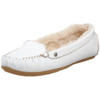  EMU Australia Womens Daintree Moccasin,White,10 M US Shoes