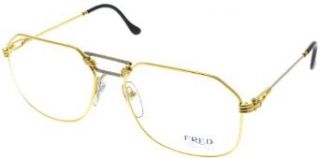 Fred Eyeglasses Unisex CAPHORN F101L03 Polished Gold