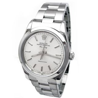 Pre owned Rolex Unisex Stainless Steel Oyster Airking Precision Watch