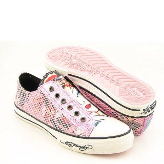 HARDY Glitter Cage 18FGC102W Pink New Shoes Womens 9 ED HARDY Shoes