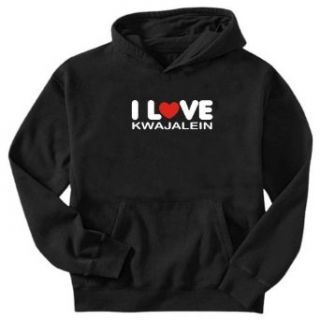 Sweatshirt Black  I Love Kwajalein  Marshall Islands