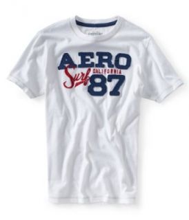 ; Mens Aero 87 Surf Graphic T Shirt (XLarge, Bleach (102)) Clothing