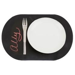 Chalkboard Large Oval Placemats (Set of 4)