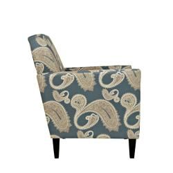 angelo:HOME Sutton Feathered Paisley French Blue Arm Chair
