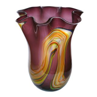 Jozefina European Hand blown Cheerful Bliss Glass Vase