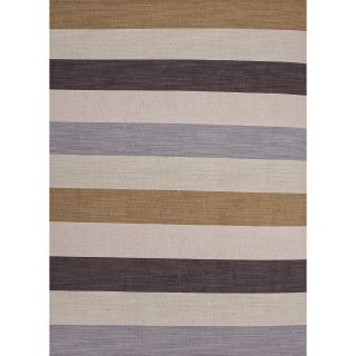 Wide Stripe Beige/ Brown Wool Rug (4 x 6) Today $117.99
