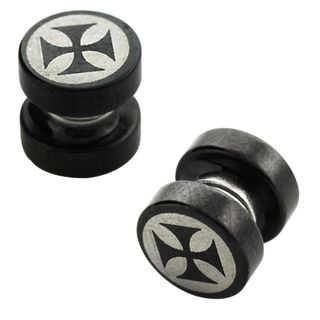 Stainless Steel Iron Cross Magnetic Illusion Plugs