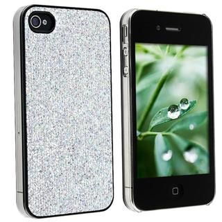 Snap on Silver Bling Case for Apple iPhone 4