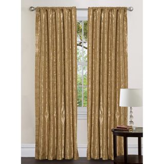 Lush Decor Gold 120 inch Angelica Curtain Panel