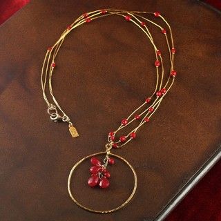14k Dipped Jade Necklace (China)
