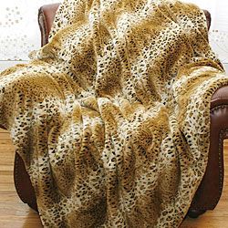 Cheetah Faux Fur Throw Blanket (58 in. x 60 in.) Today $72.99 4.7 (6