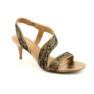 Joni Sandals Open Toe Open Toe Heels Shoes Gold Womens New/Display