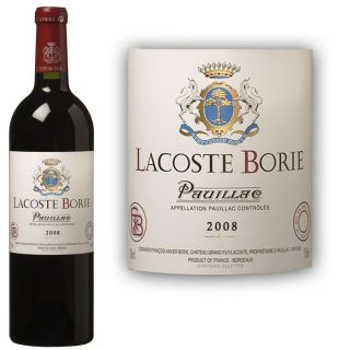 chateau Lacoste Borie 2008   Vin rouge   Bordeaux   Pauillac   Second