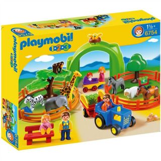 Playmobil Coffret 1.2.3 Zoo   Achat / Vente UNIVERS MINIATURE COMPLET