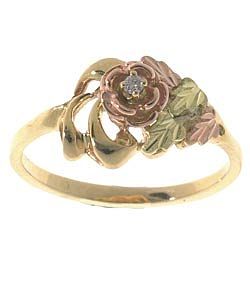 Black Hills Gold Diamond Rose Ring Today: $199.99 4.5 (48 reviews)