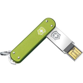 Victorinox Swiss Army Slim 128 GB USB 3.0 Flash Drive   Green