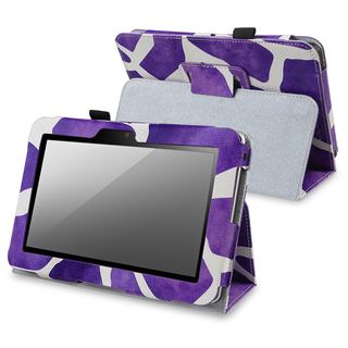 BasAcc Purple Leather Case with Stand for  Kindle Fire HD 7 inch