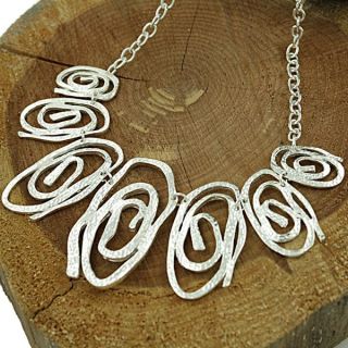 Sterling Silver Hammered Freeform Swirls Necklace (Mexico) Today: $207