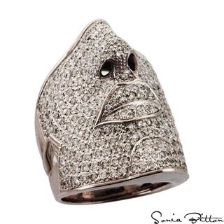 Sonia Bitton 18k Gold 2 1/2ct TDW Diamond Face Design Ring (G H, SI1