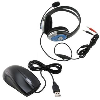 Ergonomic Optical Scroll Wheel Mouse/ Handsfree Stereo Headset Today