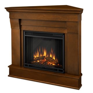 Real Flame Chateau Espresso Electric Corner Fireplace