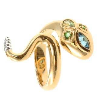 Michael Valitutti/ Colette Topaz, Peridot and Chrome Diopside Snake