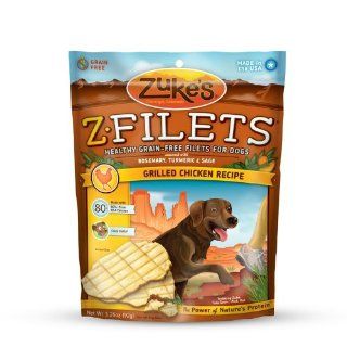 Zukes Z Filets High Protein Dog Treats, Grilled Chicken
