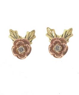 Gold Diamond Rose Earrings Today $141.99 4.5 (13 reviews)