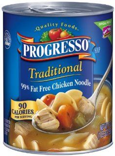 Progresso Traditional Soup, 99% Fat Free Chicken Noodle, 19 Ounce Cans