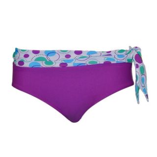 Divinita Sole Womens Purple and Sash Bikini Bottoms