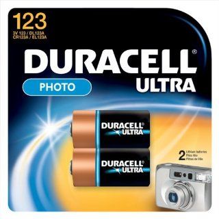 Duracell DL123A CR123A 3 Volt Photo Lithium Battery 2 on a